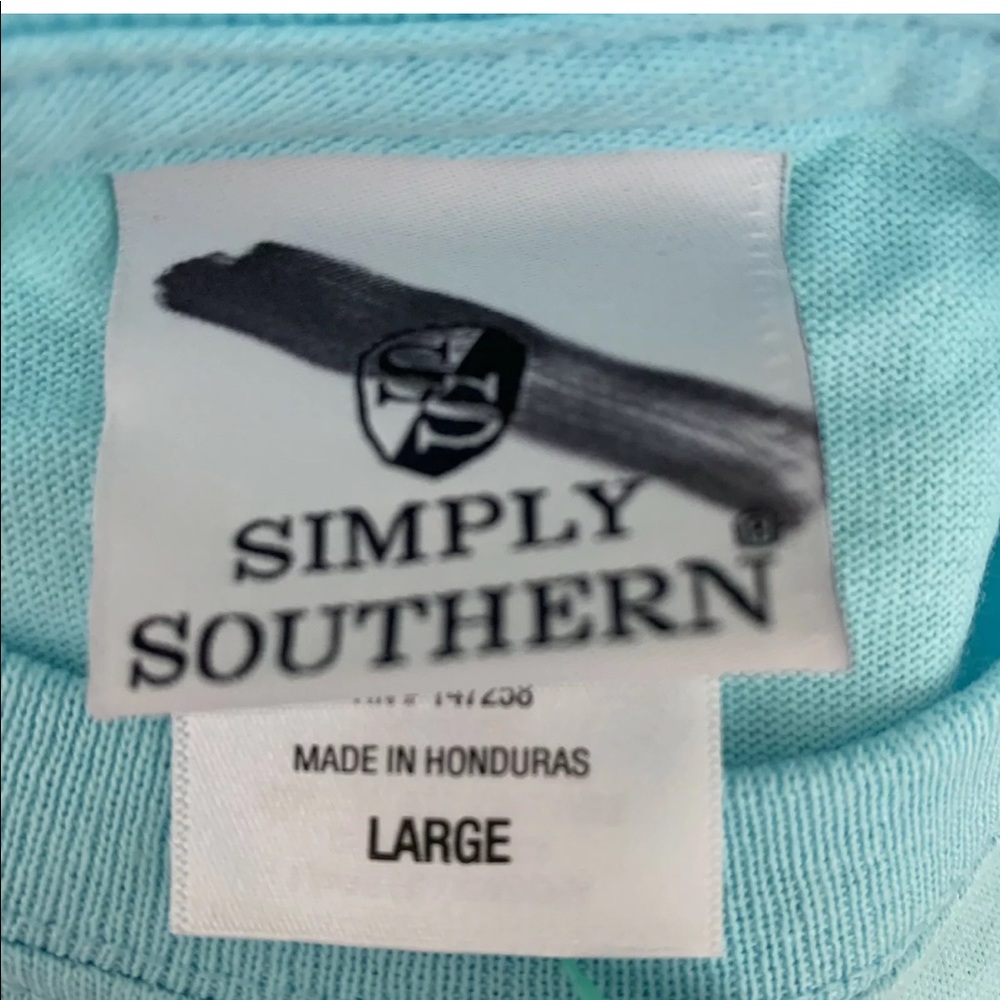 NWT Simply Southern t shirt beach hair don’t care - Picture 6 of 8